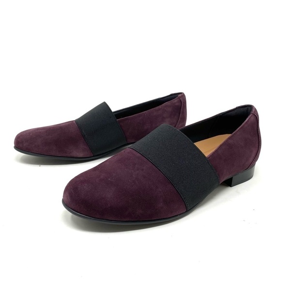 Clarks UN Blush Lo Aubergine Suede WIDE - Picture 3 of 8